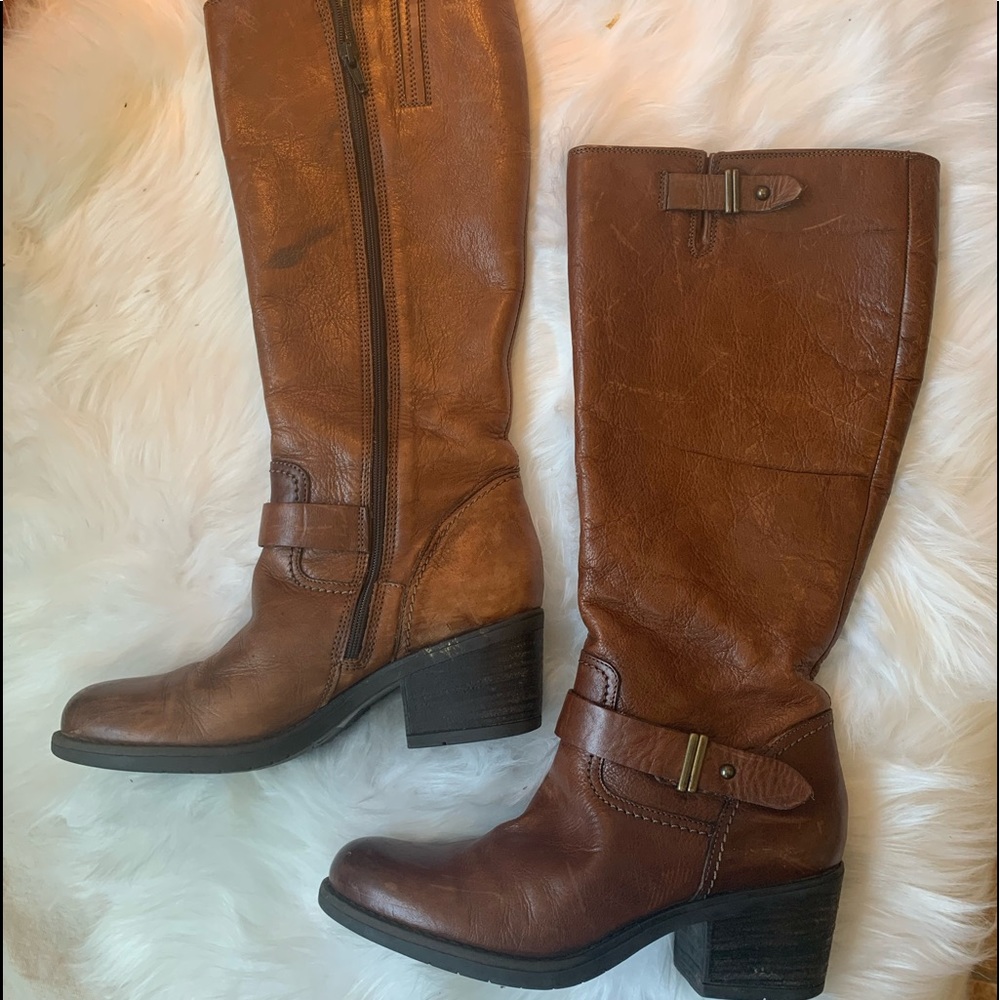 Clarks Leather Riding Boots - Women’s 7.5